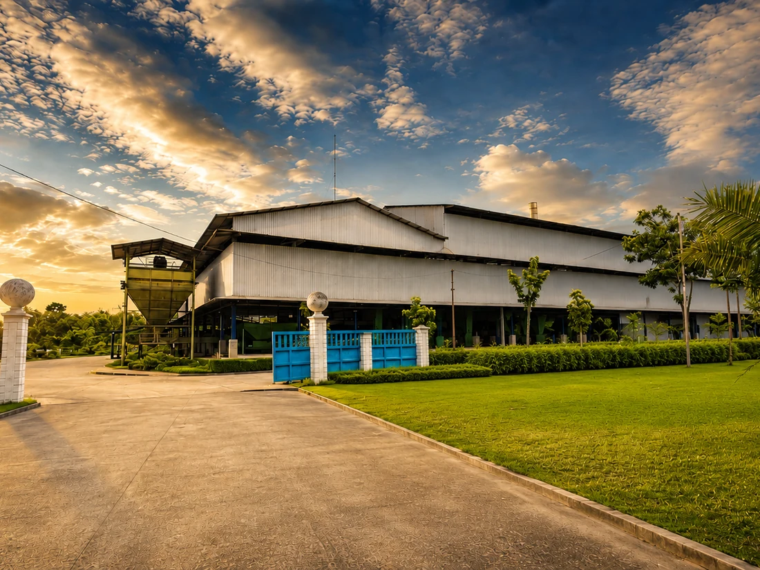 Tampilan fasilitas PLTBm Kuala Mandor.